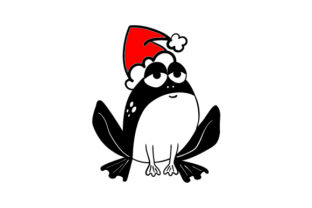 Christmas Frog: Festive & Playful Craft Asset