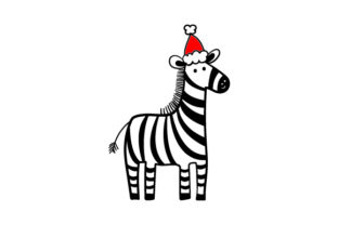 Christmas Zebra: A Playful Twist on Holiday Embroidery