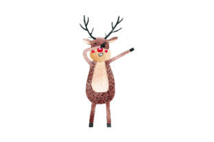 Dabbing Reindeer - Watercolor for Christmas