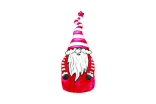 Scandinavian Christmas Gnome – Watercolor